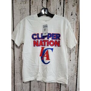 Adidas Youth Medium 10/12 LA Clippers Short Sleeve Tee T-Shirt‎ TShirt NEW
